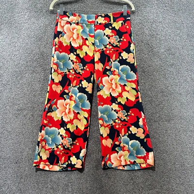 Pantalones cortos Ann Taylor Loft para mujer 00P florales tiro alto pierna ancha culottes Foto 1 de 4