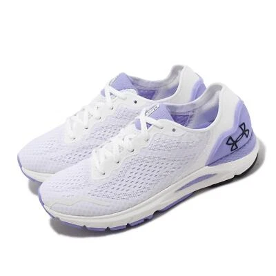 Under Armour HOVR Sonic 6 UA White Purple Women Road Running Shoes 3026128-104 - Image 1 of 4