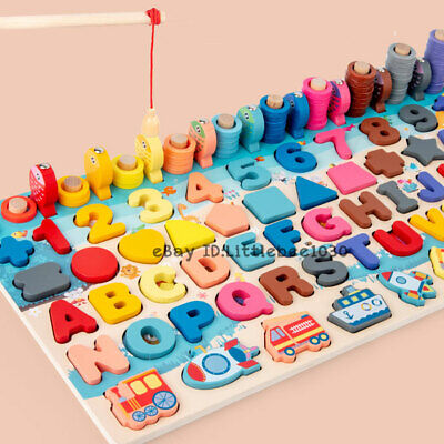 Kid Busy Board Math Montessori Educational Wooden Children Toys UK Stock Quality • 13.99£