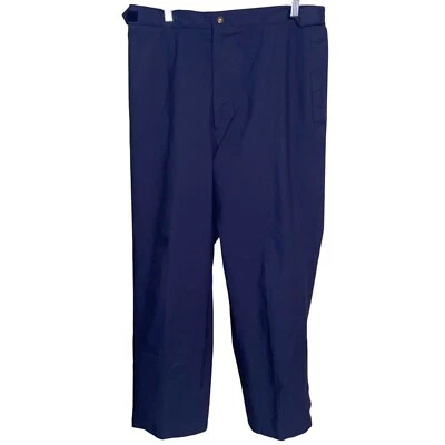 Calça masculina Jack Nicklaus XL Gore-Tex golfe chuva ao ar livre azul marinho vintage - Imagem 1 de 4