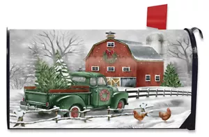 Copertina per cassetta postale oversize Briarwood Lane Natale in fattoria - Foto 1 di 3