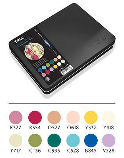 Letraset Tria Marker - 12 Pen Set - Fashion Design - Изображение 1 из 1