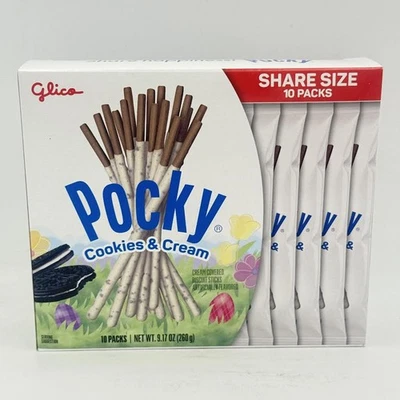 Palitos de galletas cubiertos de crema y galletas Glico Pocky 260 g/(paquetes de 10) Foto 1 de 4