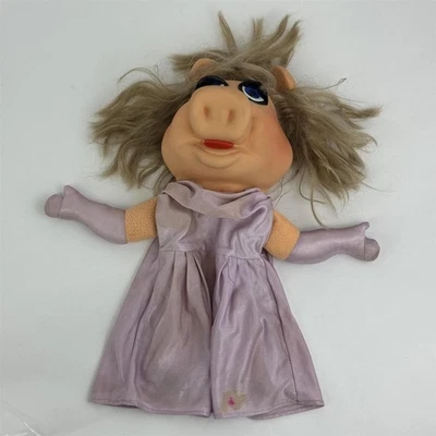 Fisher Price 1977 Jim Henson The Muppets Miss Piggy muñeca marioneta de mano Foto 1 de 4