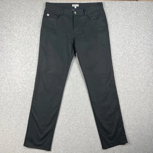 Peter Millar EB66 Performance Stretch Pants Golf Chino 33x32 Mens Black Active - Picture 1 of 12