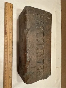 Antiguo East Clayton Street Ladrillo Decoración Patio Jardín Calle Ohio de Colección - Imagen 1 de 6