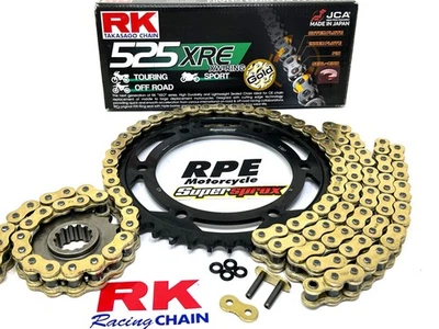 Kit de cadena y piñón Supersprox 2007-25 Honda CBR600RR -1/+1 QA GOLD RK 525XRE Foto 1 de 4