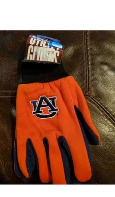 AUBURN TIGERS- Guantes de agarre utilitario del equipo deportivo NCAA de FOCO. Nuevo con etiquetas Foto 1 de 4