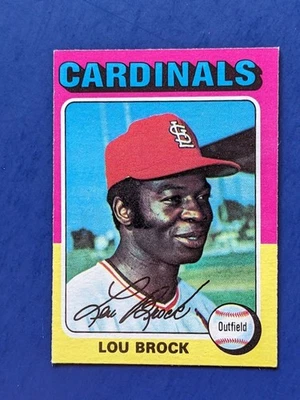 1975 Topps - Lou Brock HOF #540 - St. Louis Cardinals почти как новая - Изображение 1 из 3