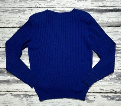 Suéter vintage Jasper A S L para mujer pequeño púrpura tejido con cable peso ligero Foto 1 de 4