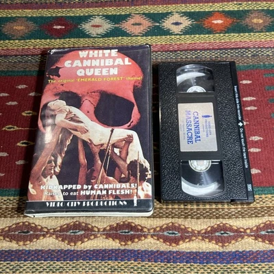 White Cannibal Queen VHS Clamshell Video City Productions CANNIBAL MASSACRE 1980 - Image 1 of 4