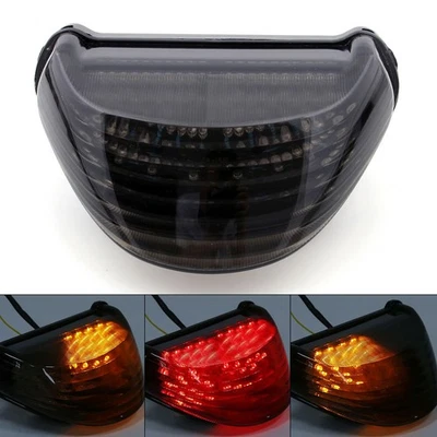 Señales de giro de luz trasera LED integradas para Kawasaki Ninja ZX12R 00-05 Smoke Foto 1 de 4