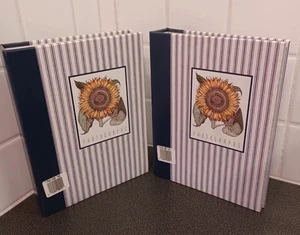 Vintage Fotoalbum Doppelpack 4x6 3x5 Holson Sonnenblumen fasst bis zu 400 Fotos - Bild 1 von 3