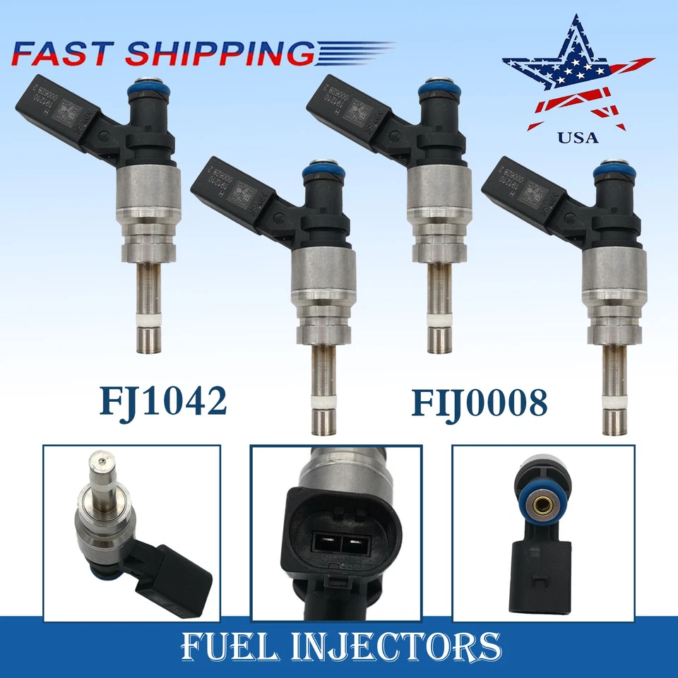 Inyector de combustible 4 piezas 079906036D FIJ0008 para Audi / RS4 R8 2007-2010 4,2 L FJ1042 Foto 1 de 4