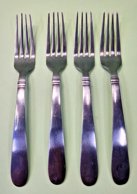 4 GARFOS DE JANTAR TOALHA ARIEL CETIM AÇO INOXIDÁVEL 8" - Imagem 1 de 4