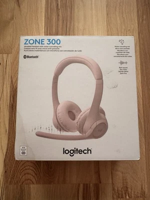 Logitech Zone 300 Wireless Bluetooth Headset (Pink) - New Sealed - Image 1 of 4