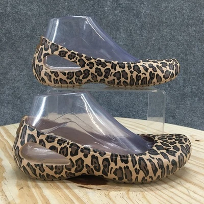 Crocs Zapatos Mujer 7 Kadee Ballet Pisos Multicolor Estampado Leopardo Informal Comodidad Foto 1 de 4