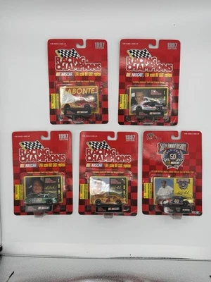 NASCAR Racing Champions 50th Anniversary 1997 1/64 Diecast Cars Lot Of 5 - Image 1 of 4