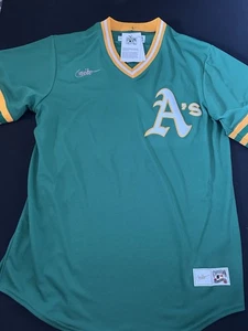 Nike Oakland A's Cooperstown Throwback Reggie Jackson Baseball Jersey Men Sz M - Picture 1 of 3