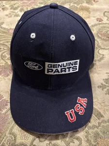 Ford Genuine Parts Hat Cap Adjustable USA With flag On Back By Strap !! - Picture 1 of 3