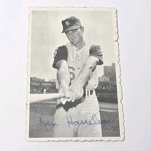 1969 Topps Deckle Edge #3 Ken Harrelson Baseball Card Creased Low Grade - Picture 1 of 4