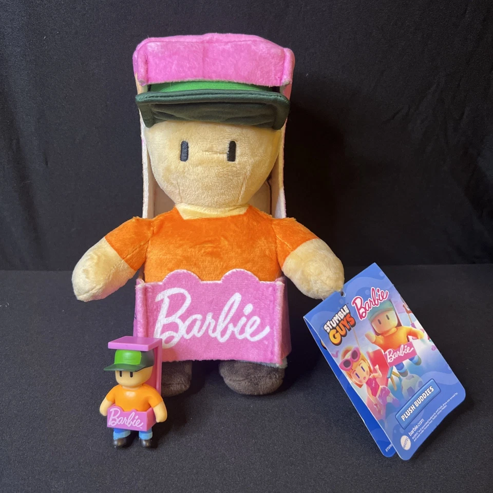 Edição limitada Stumble Guys Barbie 8” brinquedo de pelúcia macio, fofo e boneco combinando - Imagem 1 de 4