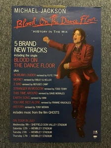 RARE VINTAGE 76x51cm BILLBOARD/RECORD STORE POSTER - MICHAEL JACKSON (1997) EX+ - Imagen 1 de 4