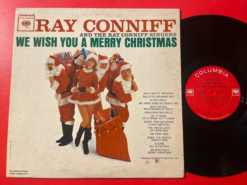 Ray Conniff We Wish You A Merry Christmas LP Columbia 2 Eye Mono Original VG Foto 1 de 4