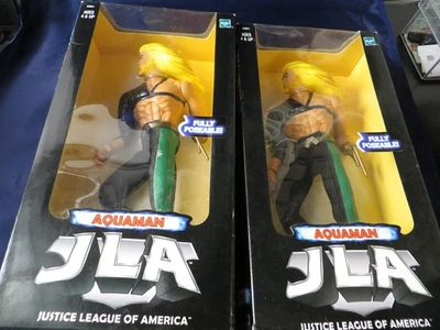 2 x AQUAMAN JLA Hasbro 10" Action Figure 1998 Justice League New unopened MIB - Image 1 of 4