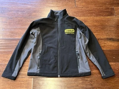 Stanley Engineered Fastening Black Mens Medium 2 Pocket Soft Shell Fleece Jacket - Image 1 of 4