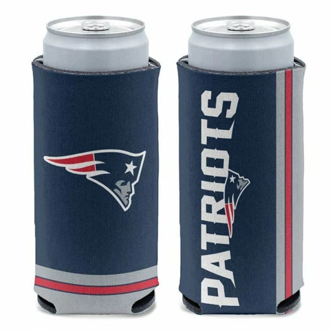 NEW ENGLAND PATRIOTS 12 0Z SELTZER SLIM CAN COOZIE KOOZIE COOLER HOLDER NFL Cover