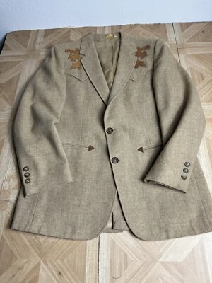 Scully Blazer Coat Mens Vtg Suede Rockabilly Cowboy Western Small - Image 1 of 4