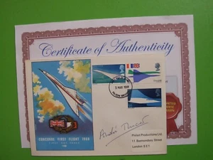 PHILART FDC COVER CONCORDE SIGNED ANDRE TURCAT, FILTON CDS 3 MAR 1969, COA - Picture 1 of 1