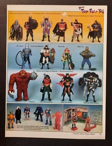 BATMAN Animated Series Figures Vintage 1994 toys~ Magazine Preview Page/PRINT AD - Picture 1 of 1