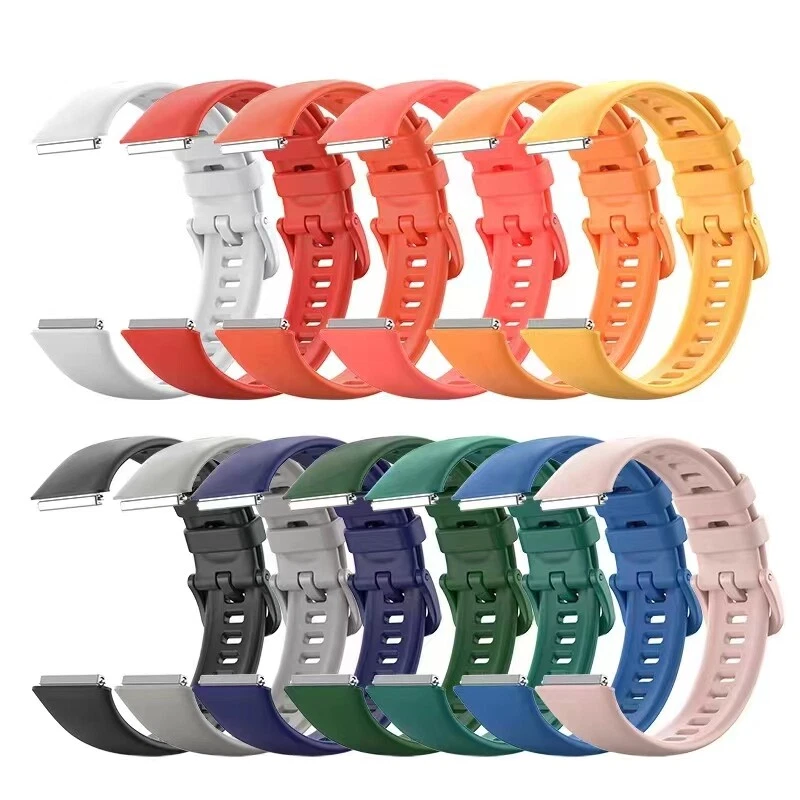 For Huawei Band 7 Replacement Soft Silicone Fitness Watch Band Strap Wristband