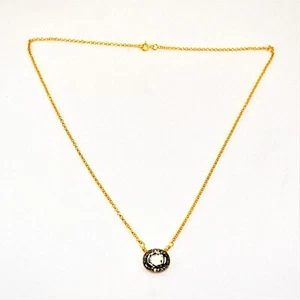 Vittoriano Collana, Polki Pavé di Diamanti, 925 Argento, Anniversario Regalo - Foto 1 di 6