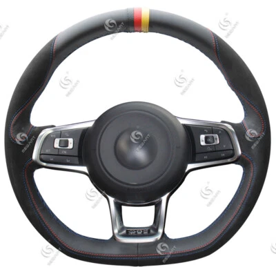 Steering Wheel Cover for Volkswagen Golf 7 VW GTI Golf R MK7 Polo GTI Scirocco Foto 1 de 4