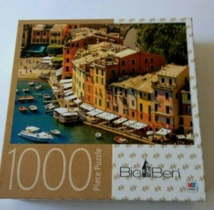 Big Ben Jigsaw Puzzle 1000 Pieces Portofino Italy yachts harbor Riviera fishing - Picture 1 of 3