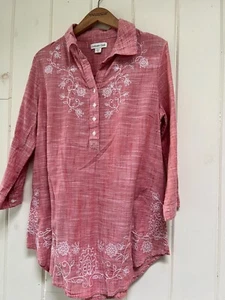 Coldwater Creek Damen Top Rosa mit Stickerei Medium - Bild 1 von 1