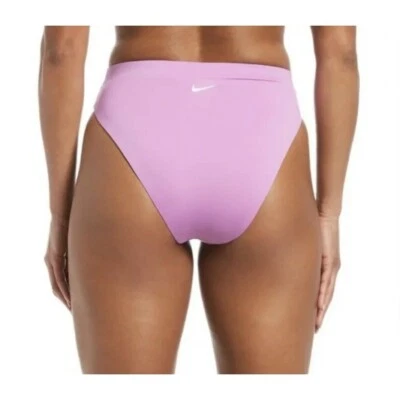 Bikini de natación Nike L esencial cintura alta parte inferior lila nuevo con etiquetas Foto 1 de 3