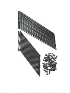 1 Satz Speichen M4,5EMW R35 hinten schwarz/chrom Kleeblatt - Bild 1 von 1