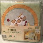 Lambs & Ivy Storybook Wall Hanging Cow Jumped Over The Moon Brown 2006 New