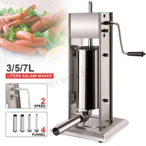 3/5/7L Liters SalaMaker Standard Stainless Steel Meat Sausage Filler T - Picture 1 of 12