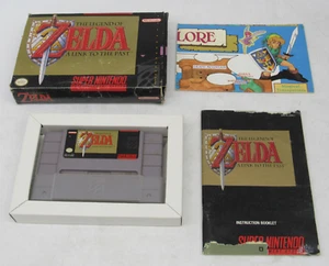 The Legend of Zelda: A Link to the Past (Nintendo SNES, 1992) CIB w/ MAP - Afbeelding 1 van 18
