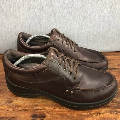 Zapatos cómodos antideslizantes de cuero marrón Dansko Wyatt para hombre talla 44/10,5-11 Foto 1 de 4