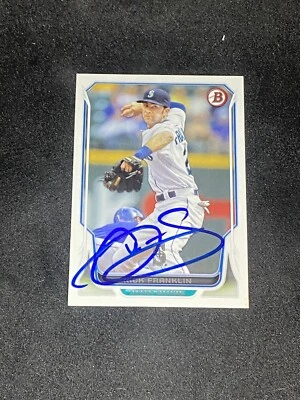 Nick Franklin 2014 Bowman #195 Seattle Mariners Auto Autographed Signed Card - Image 1 of 3