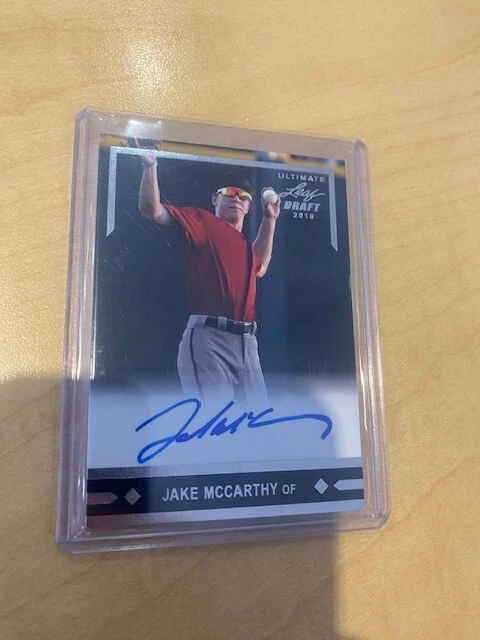 2018 Leaf Ultimate Draft Jake McCarthy Autograph - Arizona Diamondbacks - Image 1 of 1