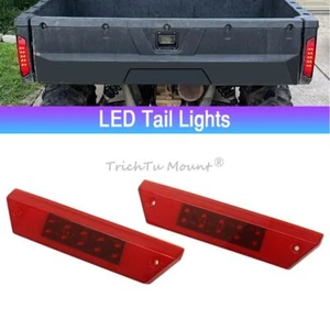 2X Red Rear LED Tail Lights Brake Lamps Cover For 650 Voyageur XC 155/RANGER 6x6 - Picture 1 of 24