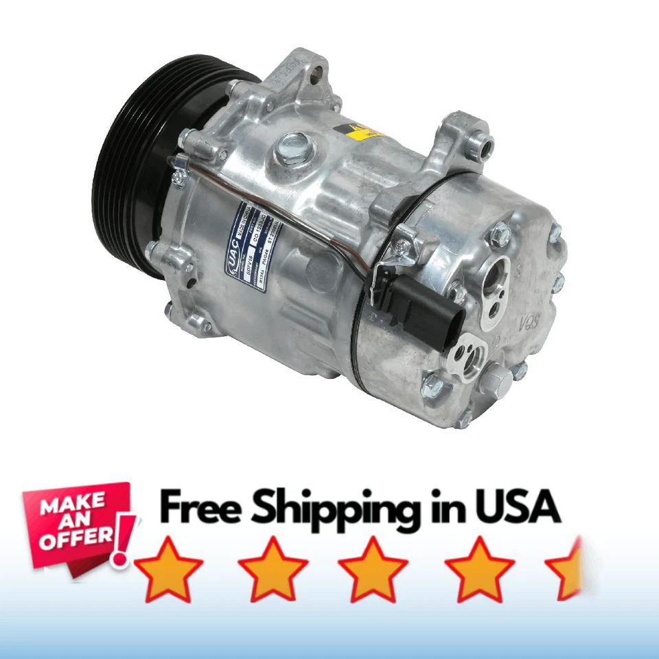 Compressor A/C Fit Volkswagen Beetle 1998-2006, Volkswagen Golf 2002-2007 - Image 1 of 1