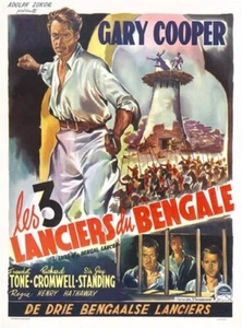 Póster de la película The lives of a Bengal Lancer Gary Cooper - Imagen 1 de 1